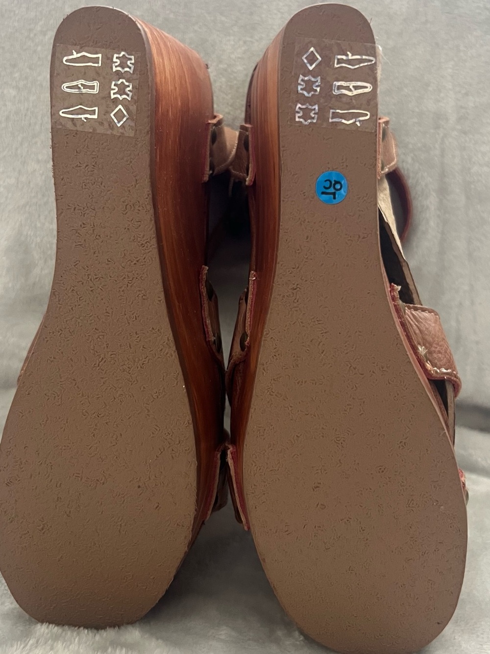 New w/ Box: Bed|Stu ✳️ Grettell Wedge Sandal in Tan Rustic Size: 7.5 M - Picture 4 of 16